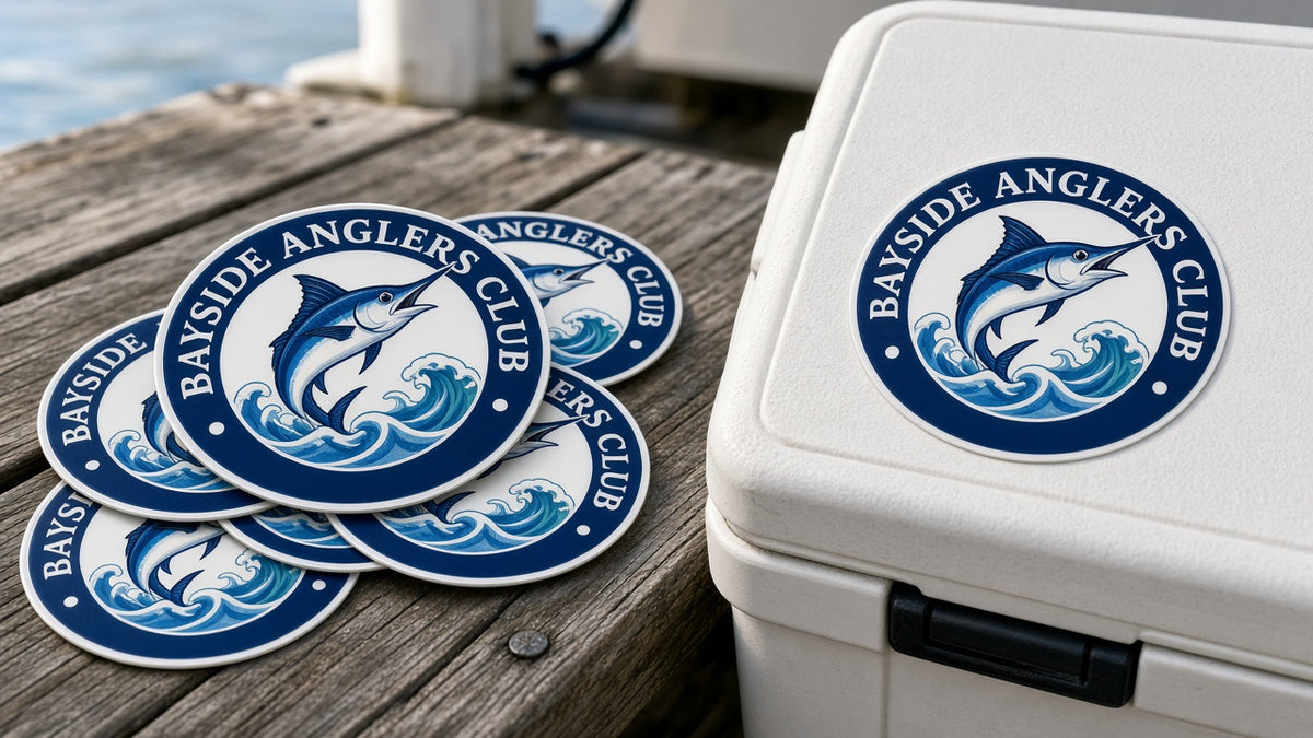 Full-color custom logo decals