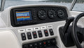 Custom dashboard labels on a boat console