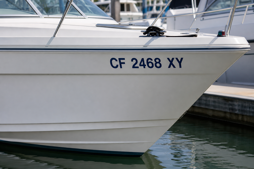 Boat Registration Numbers