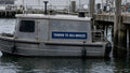 Custom magnetic name sign on a steel tender